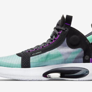 کفش بسکتبال نایک مدل Air Jordan 34 سبز مشکی