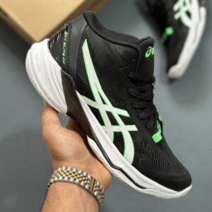 کفش والیبال آسیکس مدل Asics Sky Elite FF2 مشکی سبز مسترکوالیتی