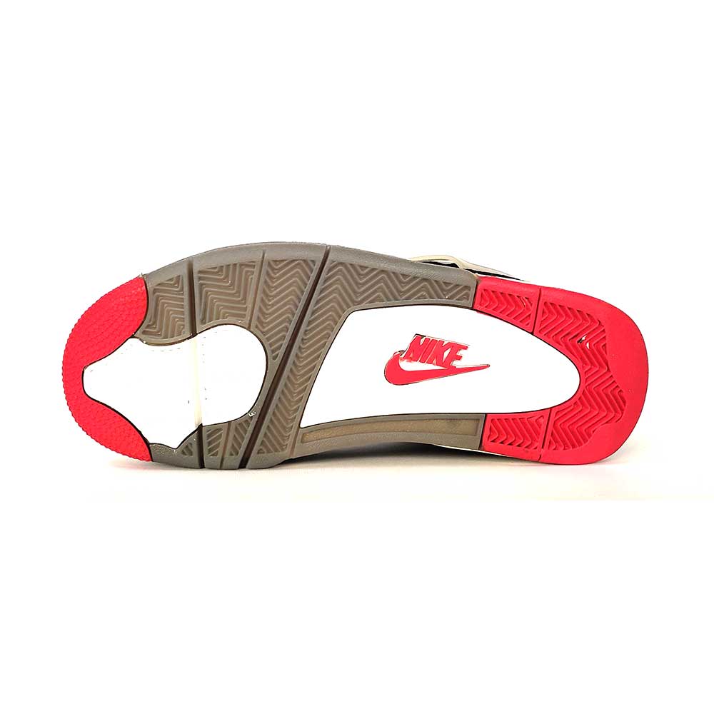 کفش بسکتبال نایک مدل Nike Air Jordan 4 Retro مشکی طوسی