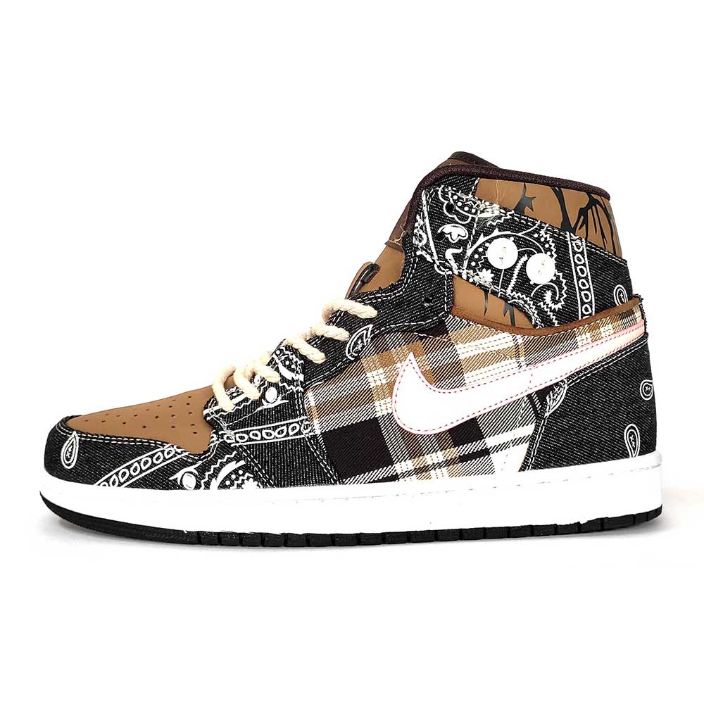 کفش بسکتبال نایک مدل Nike Air Jordan 1 Mid Travis Scorr Ts