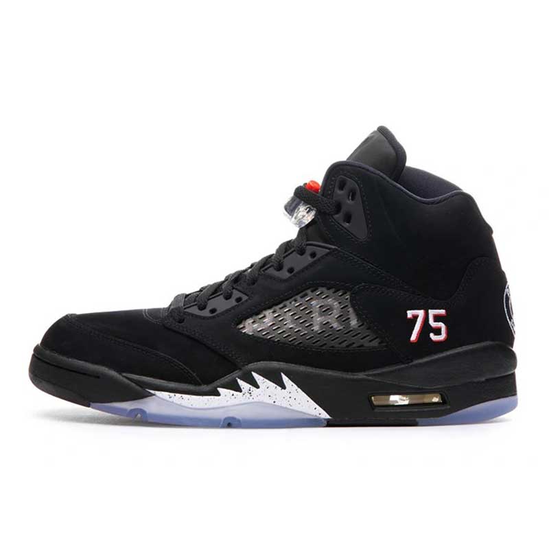 کفش بسکتبال نایک مدل Nike Air Jordan 5 Paris Saint-German Black Silver