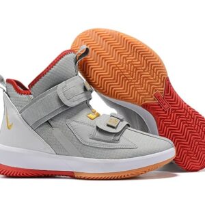 کفش بسکتبال نایک مدل Lebron soldier 13 خاکستری/سفید